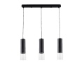 Lampa Manacor 3 linia wisząca czarna LP-232/3L BK