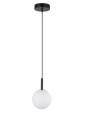 Lampa kula mleczna czarny metal GAMA 1 33404