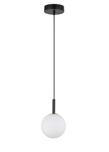 Lampa kula mleczna czarny metal GAMA 1 33404