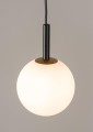 Lampa kula mleczna czarny metal GAMA 1 33404