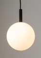 Lampa kula mleczna czarny metal GAMA 1 33404