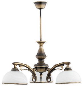 Lampa wisząca Hermes żyrandol 3 pł. / patyna O3163 W3 PAT Lemir