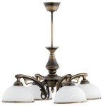 Lampa wisząca Hermes żyrandol 4 pł.  patyna O3164 W4 PAT Lemir