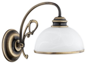 Lampa ścienna Lambda kinkiet 1 pł. / patyna O3170 K1 PAT Lemir
