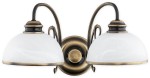 Lampa ścienna Lambda kinkiet 2 pł. / patyna O3171 K2 PAT Lemir