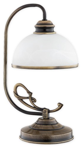 Lampa gabinetowa Lambda lampka stołowa 1 pł. / patyna O3178 L1 PAT Lemir