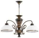 Lampa wisząca Lambda żyrandol 3 pł. / patyna O3173 W3 PAT Lemir