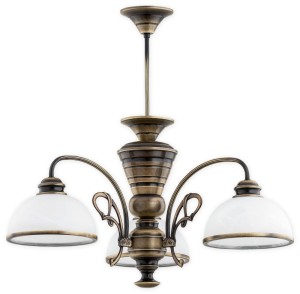 Lampa wisząca Lambda żyrandol 3 pł. / patyna O3173 W3 PAT Lemir