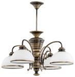 Lampa wisząca Lambda żyrandol 4 pł. / patyna O3174 W4 PAT Lemir
