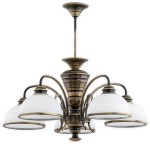 Lampa wisząca Lambda żyrandol 5 pł. / patyna O3175 W5 PAT Lemir