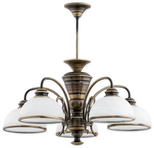 Lampa wisząca Lambda żyrandol 5 pł. / patyna O3175 W5 PAT Lemir