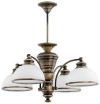 Lampa wisząca Pelion żyrandol 4 pł. / patyna O3184 W4 PAT Lemir