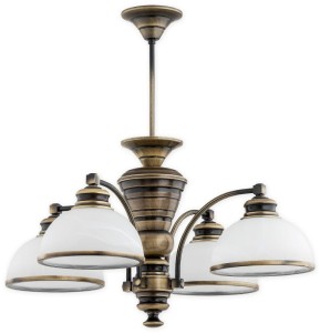 Lampa wisząca Pelion żyrandol 4 pł. / patyna O3184 W4 PAT Lemir