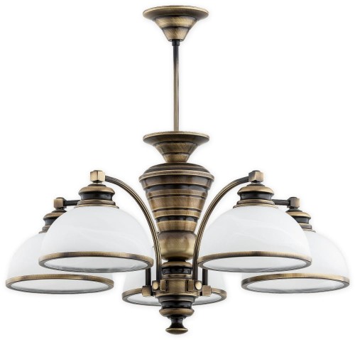Lampa wisząca Pelion żyrandol 5 pł. / patyna O3185 W5 PAT Lemir