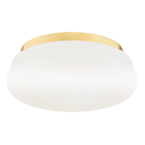 Plafon złota obręcz biały klosz lampa sufitowa Ombra 6142