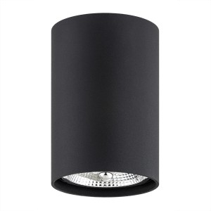 Lampa sufitowa tubka w kolorze czarnym dużo światła GU10 AR111 TUBO 4909