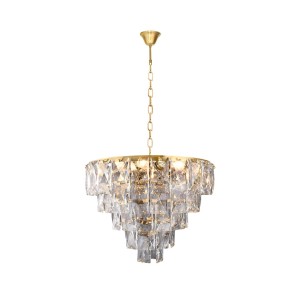 Żyrandol kryształowy lampa wisząca złoty 6xE14 Chelsea ML6002