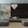Żyrandol kryształowy lampa wisząca złoty 6xE14 Chelsea ML6002