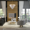 Żyrandol kryształowy lampa wisząca złoty 6xE14 Chelsea ML6002