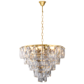 Żyrandol kryształowy lampa wisząca złoty 6xE14 Chelsea ML6002