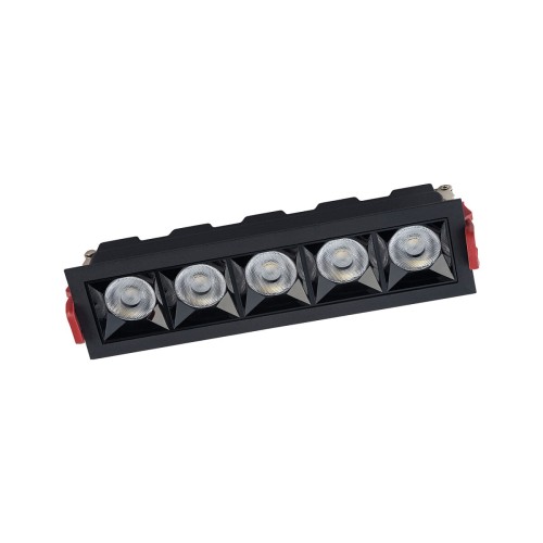 Lampa do zabudowy podtynkowa oprawa liniowa Midi LED Black 20W 4000K Nowodvorski 10065