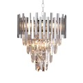 Żyrandol kryształowy lampa wisząca chrom 9xE14 Aspen II chrome ML5997
