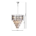 Żyrandol kryształowy lampa wisząca chrom 9xE14 Aspen II chrome ML5997