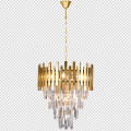 Żyrandol kryształowy lampa wisząca złoty 9xE14 Aspen II gold ML6000