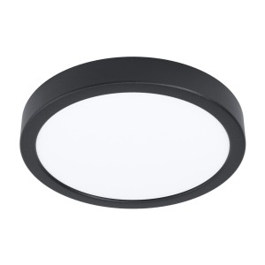 Plafon czarny led okrągły lampa natynkowa IP44 Argolis 2 900278