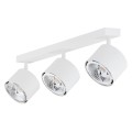 Lampa sufitowa z żarówkami potrójny reflektor, plafon biały regulowany CLEVLAND 6100
