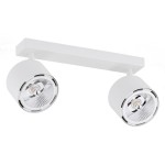 Lampa z żarówkami podwójny reflektor sufitowy plafon biały CLEVLAND 1031