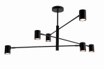Lampa wisząca Snow 6 czarna LP-731/6P BK