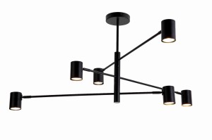 Lampa wisząca Snow 6 czarna LP-731/6P BK