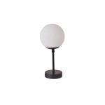 Lampa mała biurkowa czarna klosz kula Dorado LP-002/1T S BK