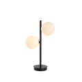 Lampa biurkowa czarna nocna białe kule Dorado LP-002/2T BK