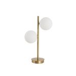 Lampa biurkowa złota nocna białe kule Dorado LP-002/2T