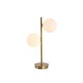 Lampa biurkowa złota nocna białe kule Dorado LP-002/2T