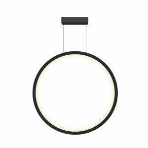 Lampa wisząca czarna koło mała IP44 Mirror LP-999/1P S BK