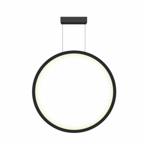 Lampa wisząca czarna koło mała IP44 Mirror LP-999/1P S BK