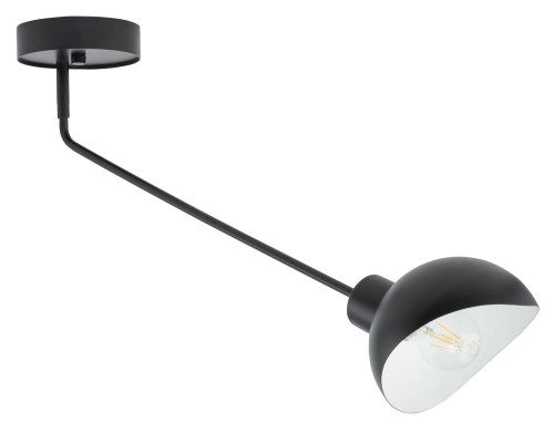 Industrialna czarna lampa sufitowa Roy 1 plafon 32427