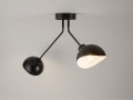 Industrialna czarna lampa sufitowa Roy 2 plafon 32429