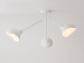 Industrialna biała lampa sufitowa Roy 3 plafon 32432