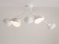 Industrialna biała lampa sufitowa Roy 5 plafon 32434
