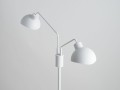 Metalowa lampa podłogowa biała Roy 50329