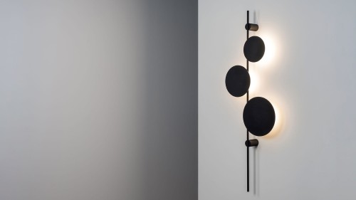 Kinkiet trzy koła czarny Ambiente A K NW 3000K 28.2101.A97.002