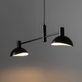 Podwójna lampa wisząca metalowa czarna Artis 40525