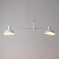 Podwójna lampa wisząca metalowa biała Artis 40526