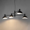 Poczwórna lampa wisząca metalowa czarna 40529 Artis