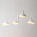 Poczwórna lampa wisząca metalowa biała 40530 Artis