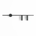 Lampa ścienna czarny kinkiet 2XGU10 TREVO WALL 2 ALL BLACK (right) 1104D1_2 Aldex